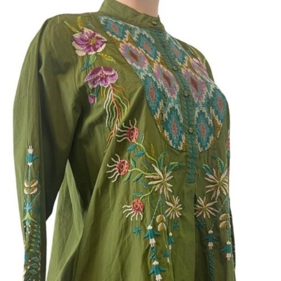 Johnny Was heavily embroidered Gabriella dress NWT (oversized) - Picture 11 of 12